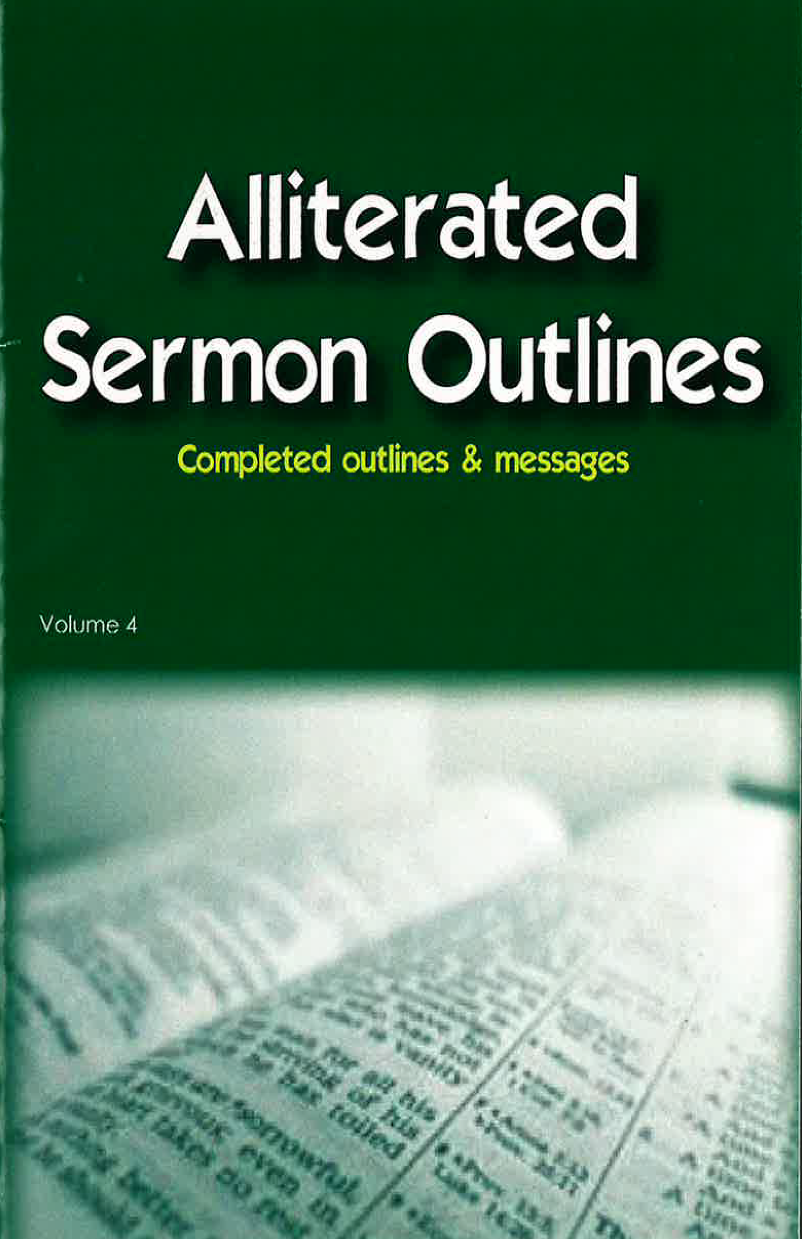 Alliterated Sermons - Volume 4
